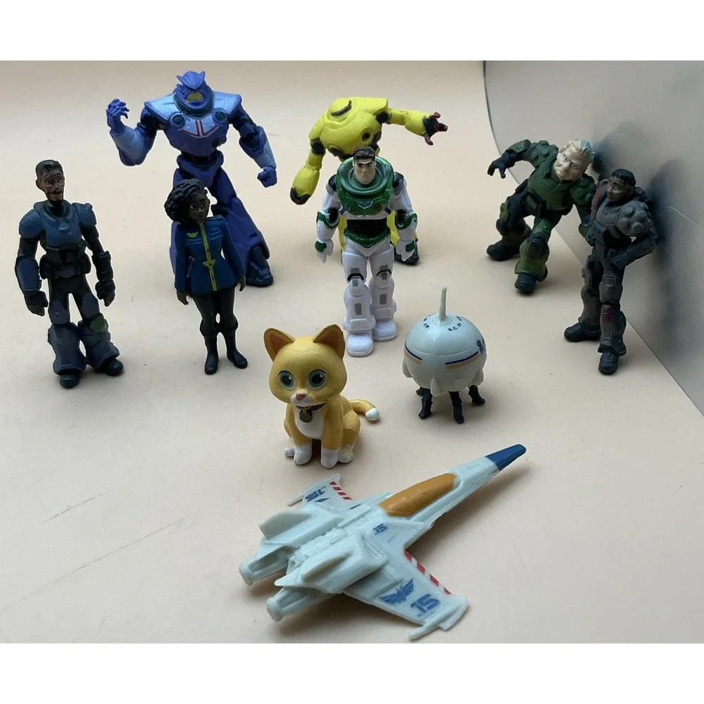 Disney Pixar Lightyear Figurines Lot of 10 Buzz Sox Cat Toy Cake Toppers